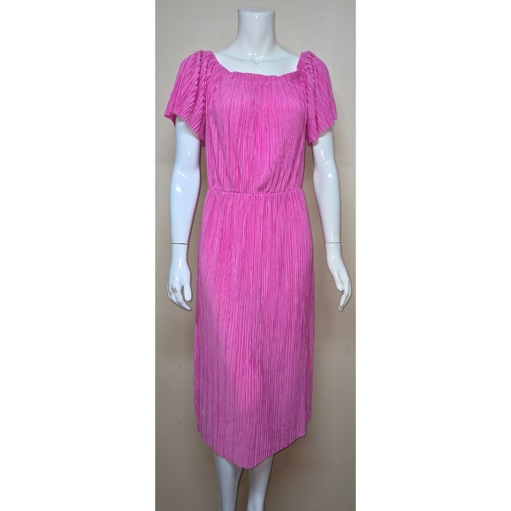 Gianni Bini Bubble Gum Off Shoulder Madeline Dress Size Large NEW Retail $99.00